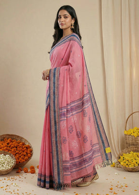 Purple Matka Silk Saree With Blouse Piece