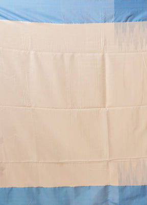 White Matka Silk Saree With Blouse Piece