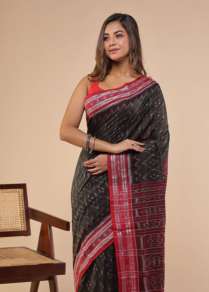 Green Bomkai Silk Saree Without Blouse Piece