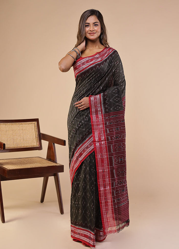 Green Bomkai Silk Saree Without Blouse Piece