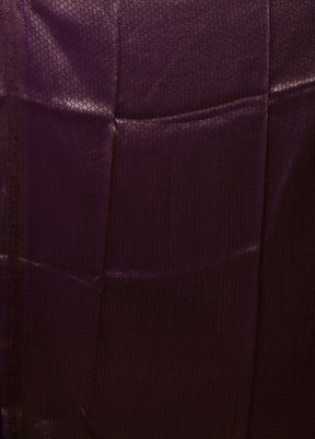Purple Dupion Silk Saree With Blouse Piece