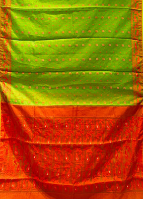 Red Jamdani Cotton Saree Without Blouse Piece