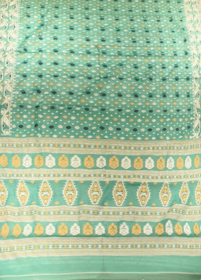 Green Jamdani Cotton Saree Without Blouse Piece