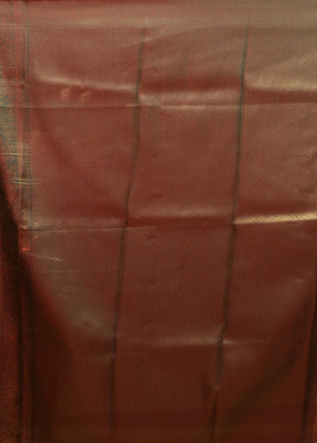Gold Dupion Silk Saree With Blouse Piece