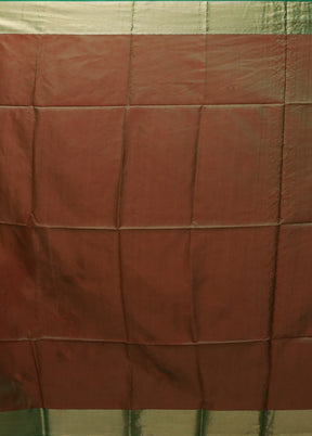 Red Dupion Silk Saree With Blouse Piece