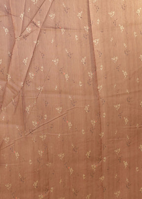 Grey Linen Silk Saree With Blouse Piece