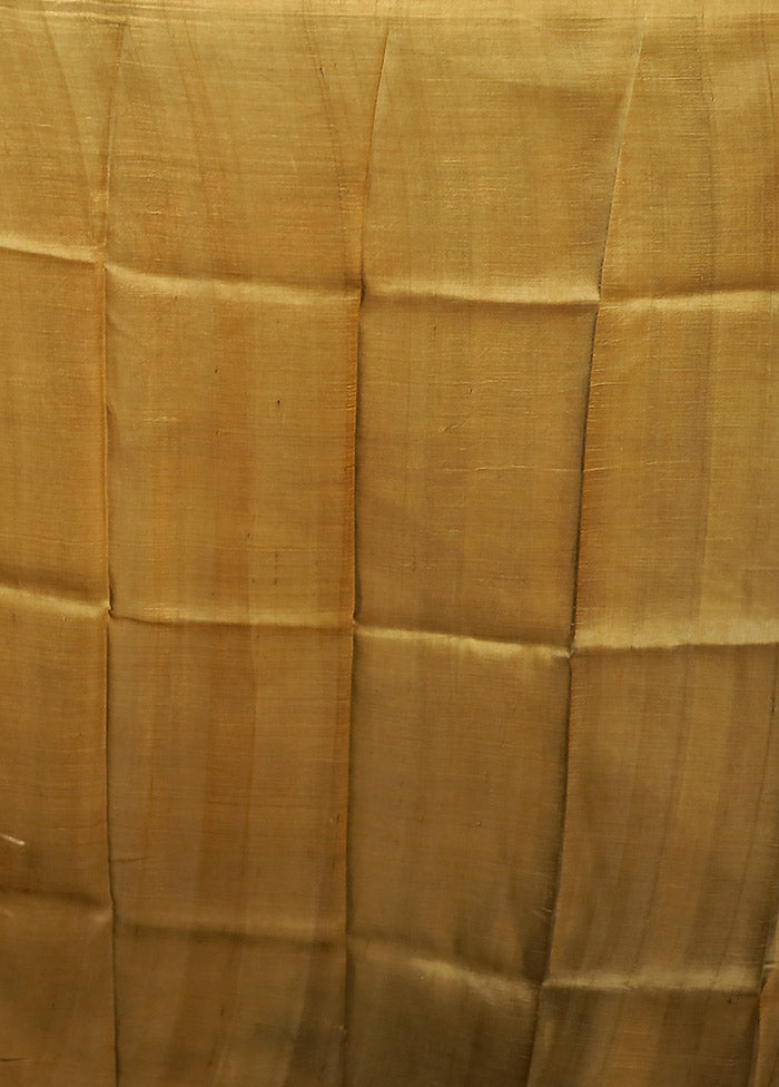 Green Printed Pure Silk Saree Without Blouse Piece