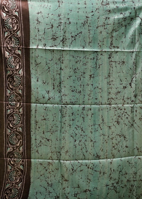 Multicolor Printed Pure Silk Saree Without Blouse Piece