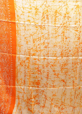 Multicolor Printed Pure Silk Saree Without Blouse Piece