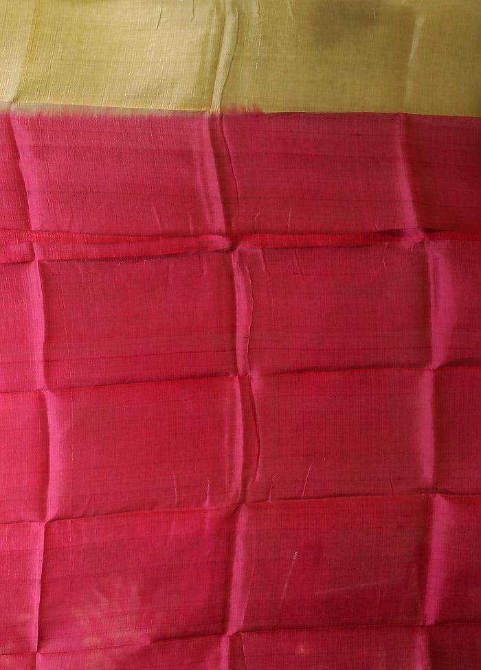 Multicolor Printed Pure Silk Saree Without Blouse Piece