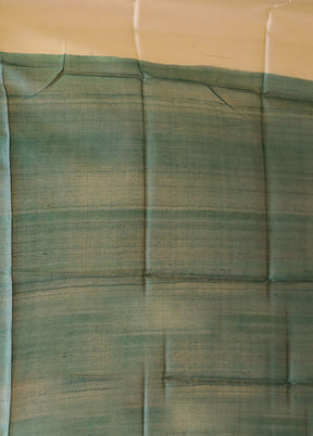 Multicolor Handloom Tussar Pure Silk Saree With Blouse Piece
