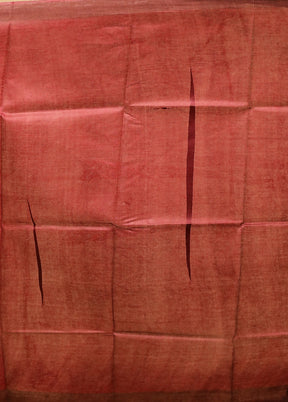 Cream Tussar Silk Saree With Blouse Piece