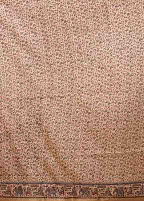 Purple Tussar Silk Saree With Blouse Piece