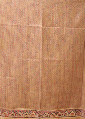 Brown Tussar Silk Saree With Blouse Piece