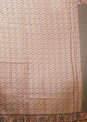 Multicolor Tussar Silk Saree With Blouse Piece