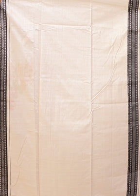 Cream Assam Silk Saree With Blouse Piece