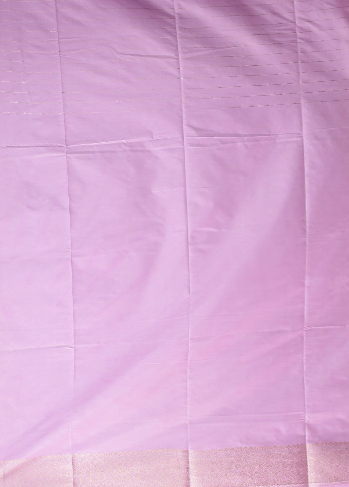 Pink Dupion Silk Saree With Blouse Piece