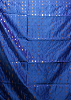 Purple Banarasi Silk Saree With Blouse Piece