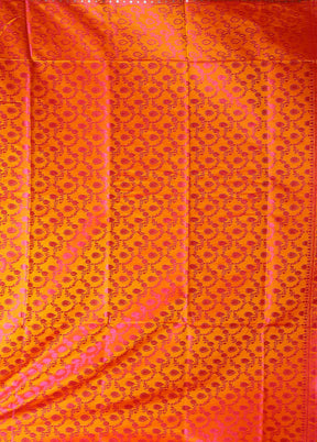 Purple Tanchoi Silk Saree With Blouse Piece