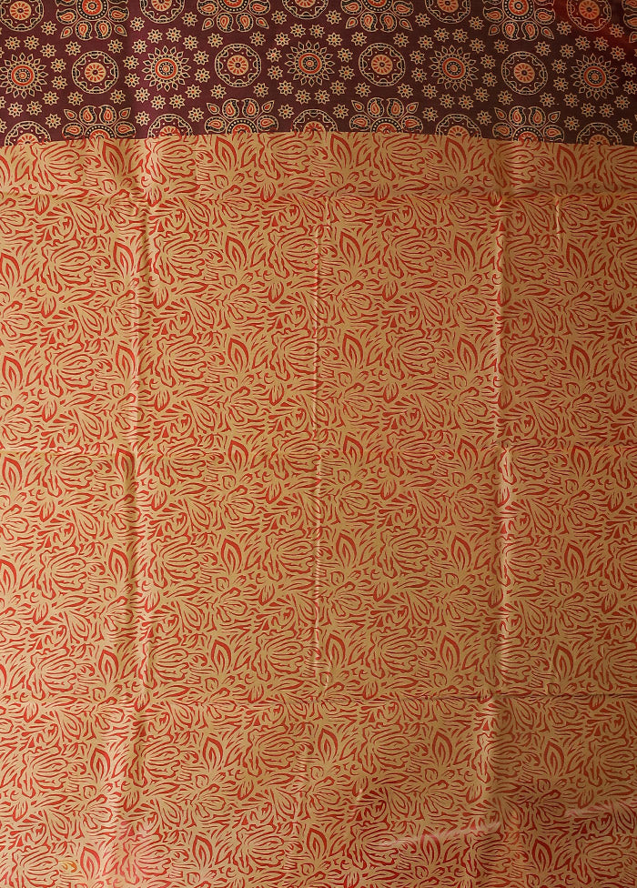 Purple Chanderi Silk Saree With Blouse Piece