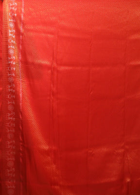 White Dupion Silk Saree With Blouse Piece