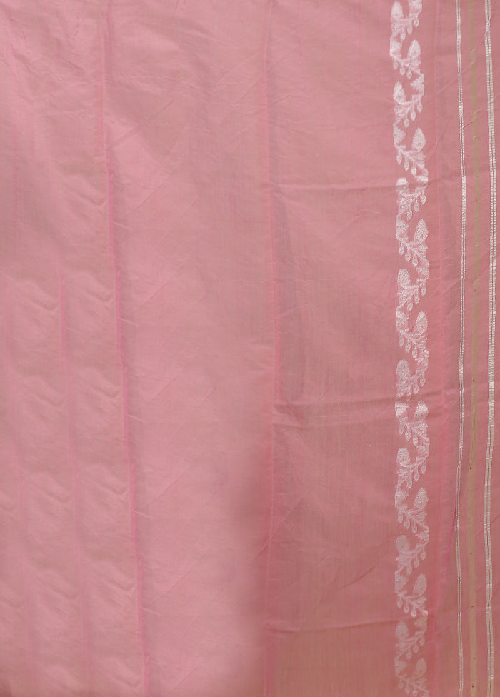 Purple Jamdani Cotton Saree Without Blouse Piece