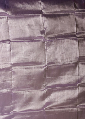 Purple Tissue Silk Saree With Blouse Piece