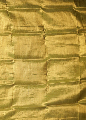 Green Tissue Silk Saree With Blouse Piece