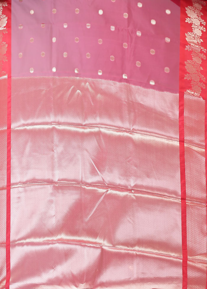 Pink Organza Saree With Blouse Piece