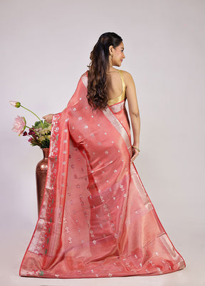 Ma & Meye Duo – Pink Tissue Silk & Blue Cotton Sarees
