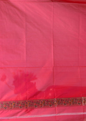 Pink Katan Silk Saree With Blouse Piece