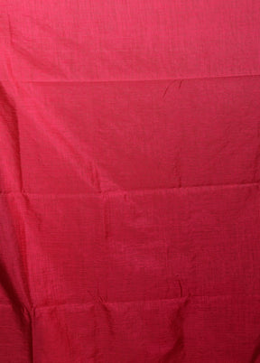 Pink Dupion Silk Saree With Blouse Piece