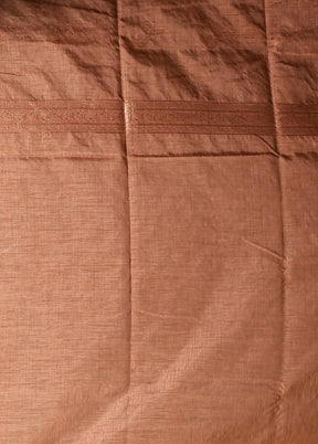 Cream Dupion Silk Saree With Blouse Piece