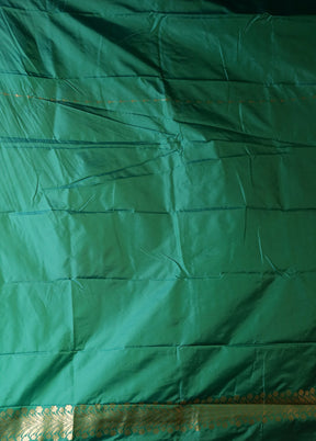 Green Kanjivaram Silk Saree With Blouse Piece
