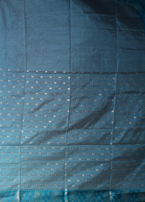Green Cotton Saree With Blouse Piece