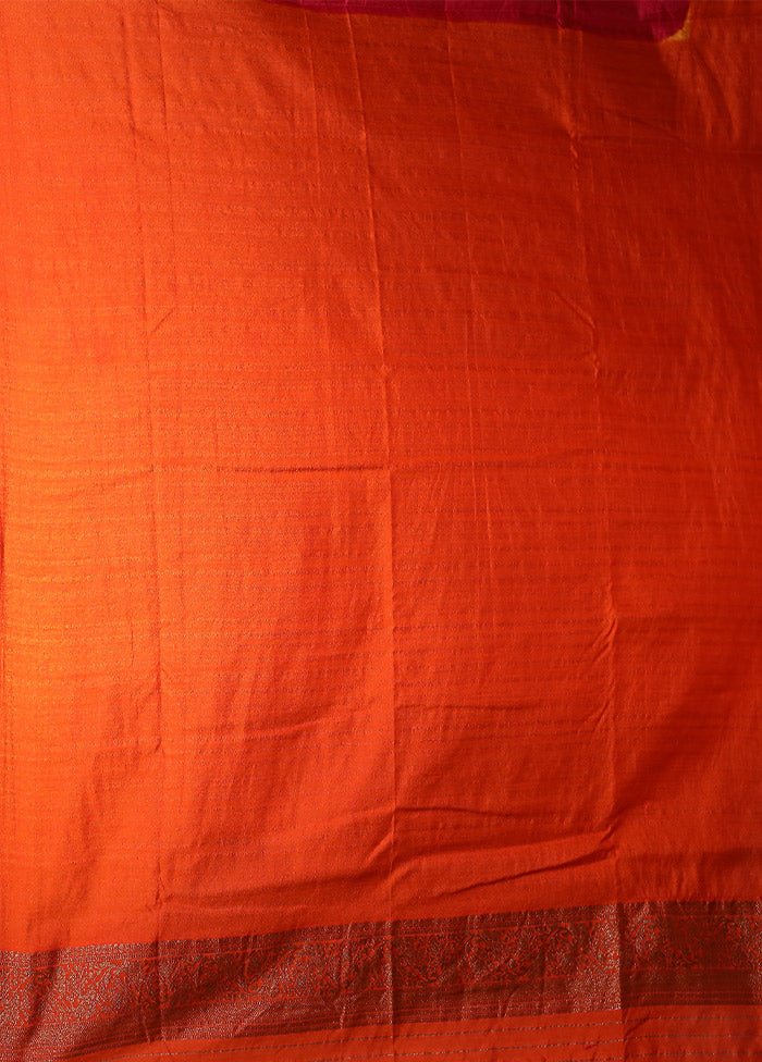 Pink Dupion Silk Saree With Blouse Piece