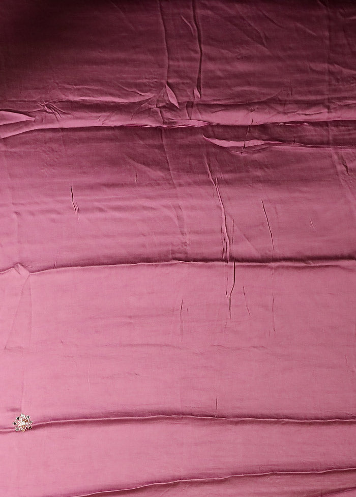Pink Printed Pure Silk Saree With Blouse Piece