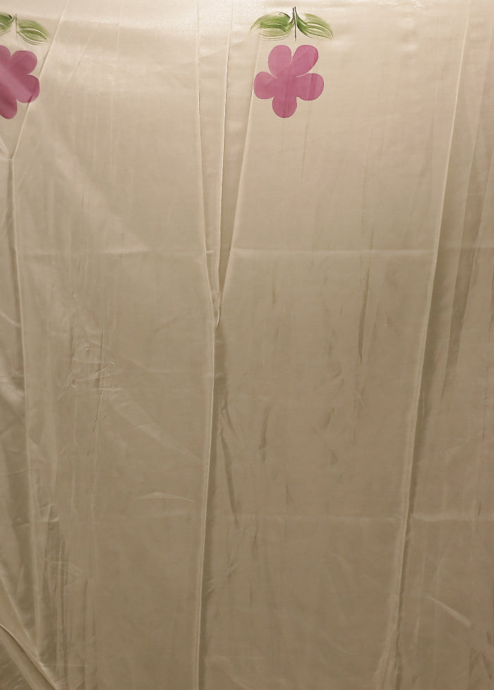 White Organza Saree With Blouse Piece