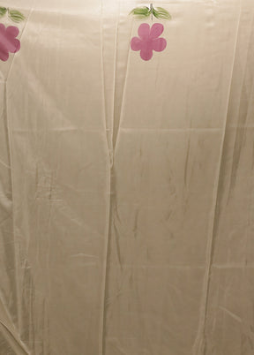 White Organza Saree With Blouse Piece