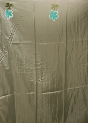Green Organza Saree With Blouse Piece
