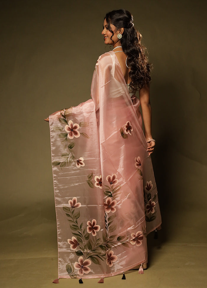 Pradosh Duo – Maroon Kanjivaram & Pink Organza Sarees