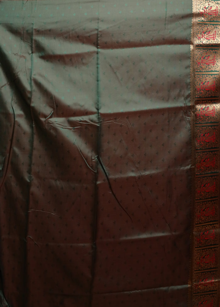 Pink Baluchari Silk Saree With Blouse Piece