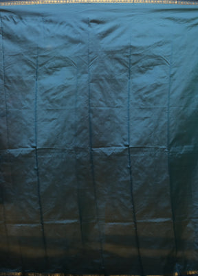 Blue Kanjivaram Silk Saree With Blouse Piece