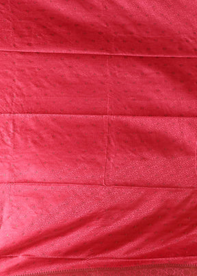 Pink Dupion Silk Saree With Blouse Piece