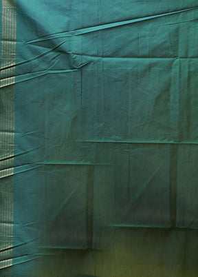 Green Kora Silk Saree With Blouse Piece