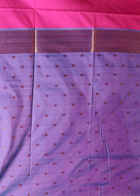Pink Kanjivaram Silk Saree With Blouse Piece