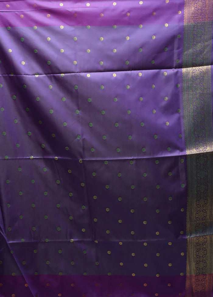 Green Kanjivaram Silk Saree With Blouse Piece