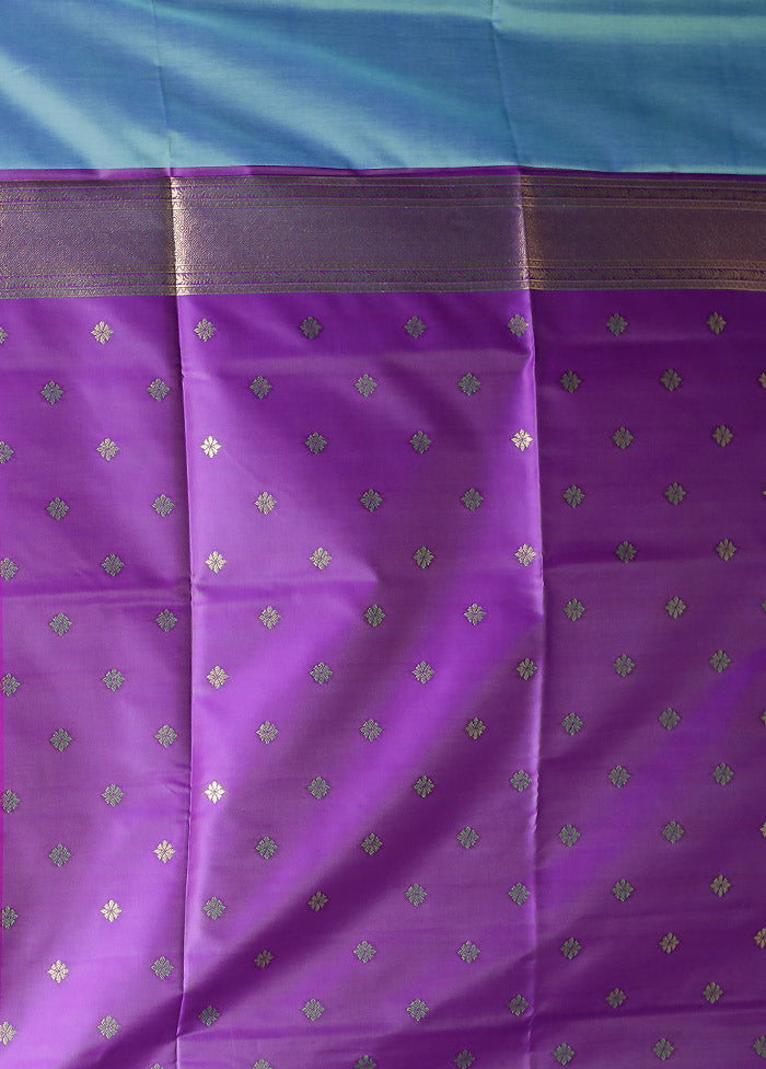 Green Kanjivaram Silk Saree With Blouse Piece