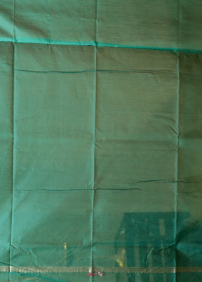 Green Kora Silk Saree With Blouse Piece