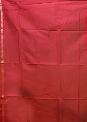 Pink Kora Silk Saree With Blouse Piece